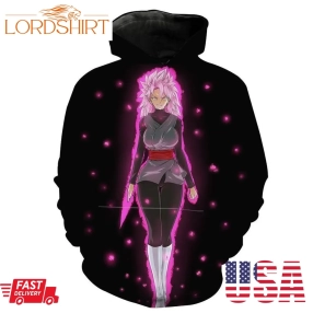 Super Saiyan Rose Goku Black Sexy Lady Dragon Ball Super Women Goku Hoodie 3D