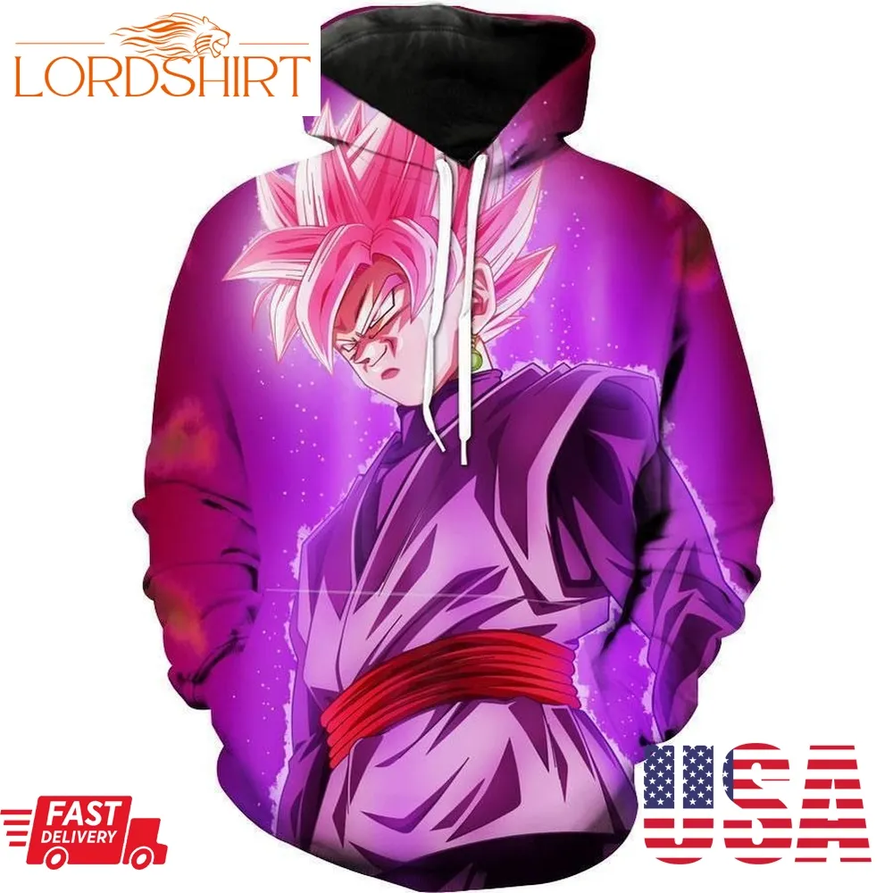 Super Saiyan Rose Goku Dragon Ball Super Apparel Hoodie 3D