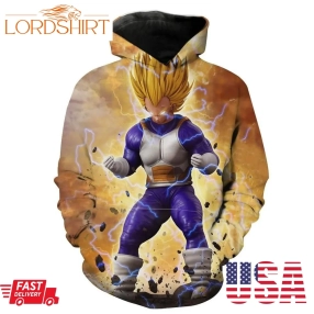 Super Saiyan Vegeta Dragon Ball Zs And Hoodie 3D