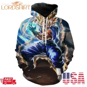 Super Saiyan Vegito Final Kamehameha Dragon Ball Hoodie 3D