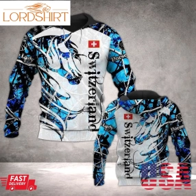 Switzerland Horse Lady 3D Hoodie For Men For Women All Over Printed Hoodie