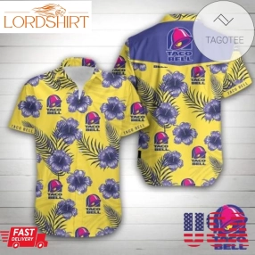 Taco Bell Authentic Hawaiian Shirt 2023 Summer Button Up Shirt For Men Hawaiian Summer Trends Shirt 2020