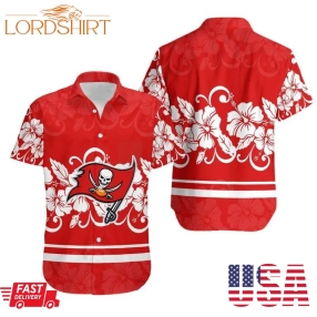 Tampa Bay Buccaneers Hibiscus Flowers Hawaii Shirt And Shorts Summer Collection H97