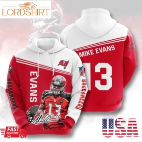 Tampa Bay Buccaneers Number 13 Pullover And Zippered Hoodies Custom 3D Graphic Printed 3D Hoodie All Over Print Hoodie Sweatshirt For Fans Men Women