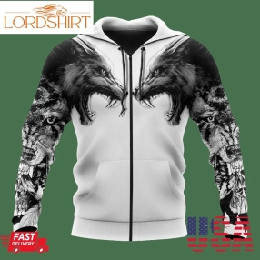 Tattoo Wolf 3D Hoodie Shirt For Men And Women Am102014s