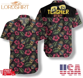 Teacher Shirts For Men &Women  Casual Short Sleeve Teacher Hawaiian Shirts 12