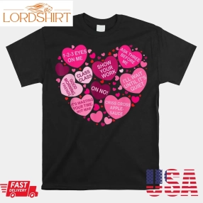 Teacher Valentines Day Conversation Heart School Shirt