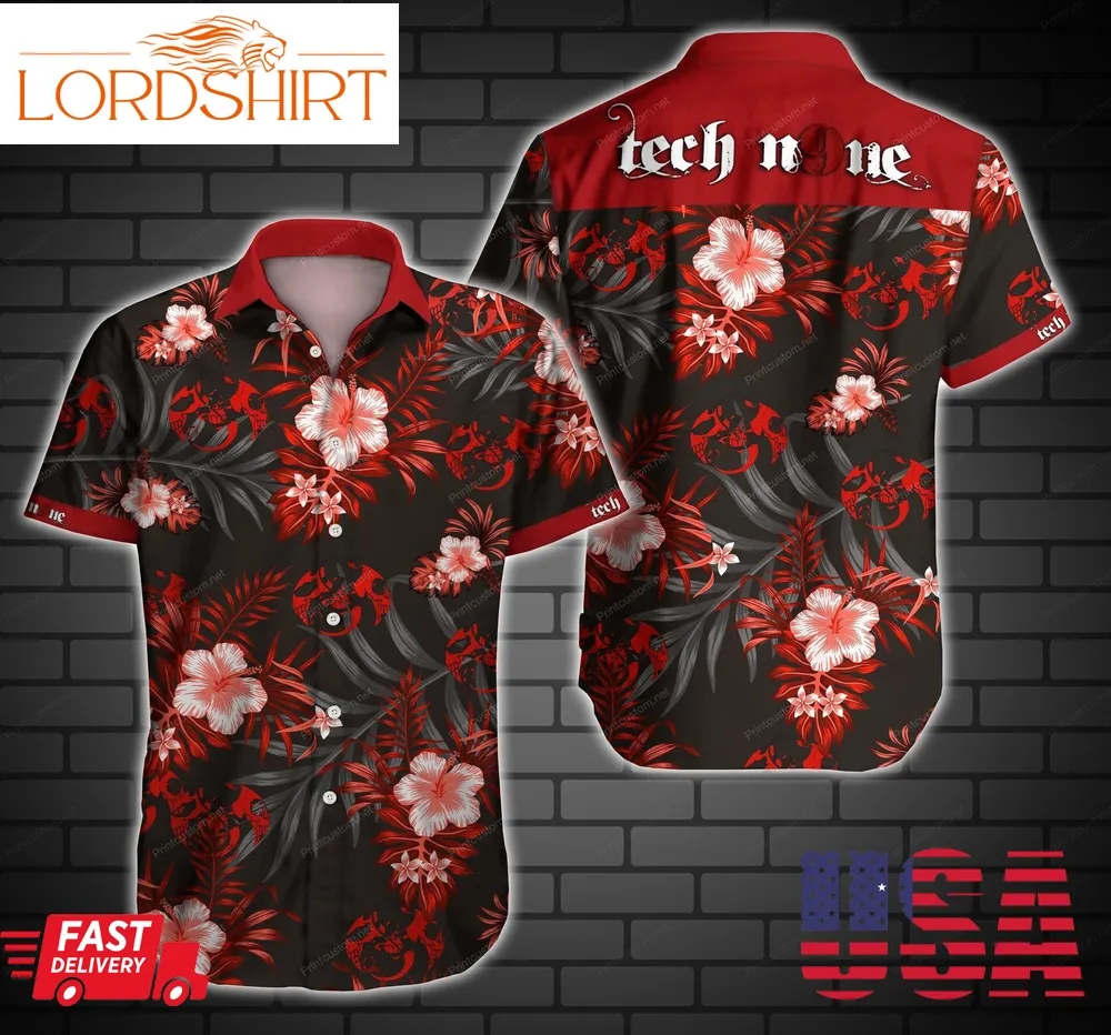 Tech N9ne Hawaii Shirt Summer Button Up Shirt For Men Beach Wear Short Sleeve Hawaii Shirt