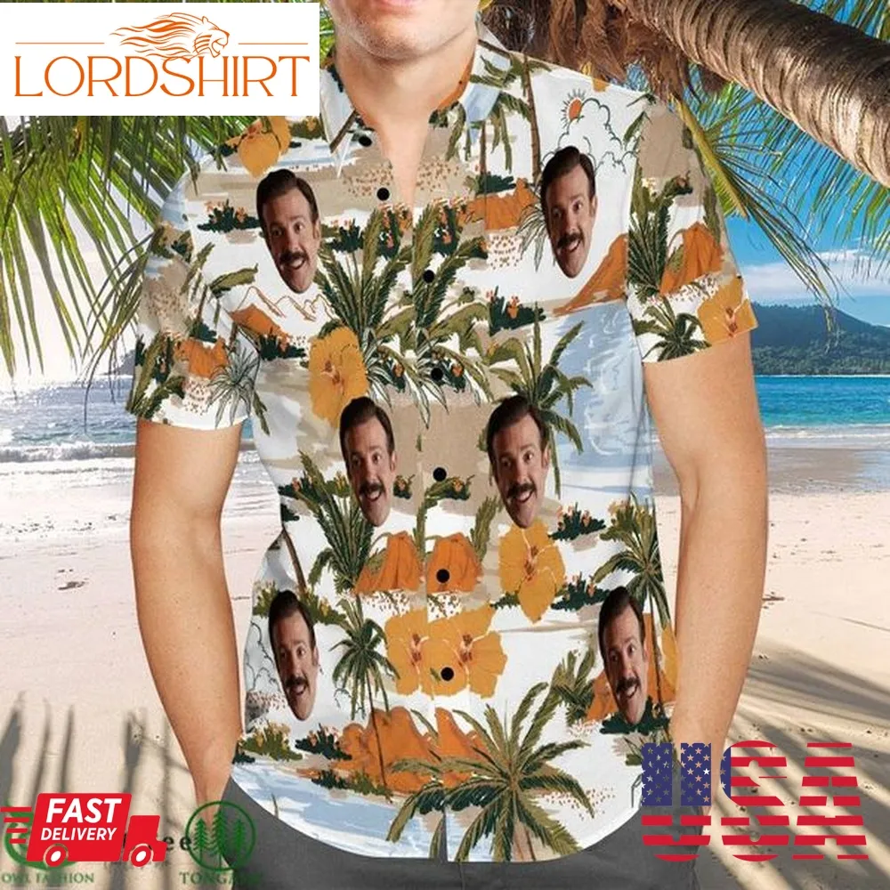 Ted Lasso Hawaiian Shirt Beach American Sports Drama