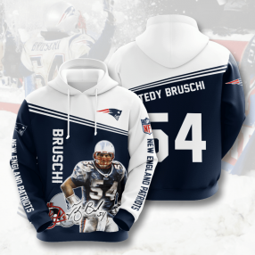 Tedy Bruschi New England Patriots Men And Women 3D Full Printing Hoodie New England Patriots 3D Full Printing Shirt