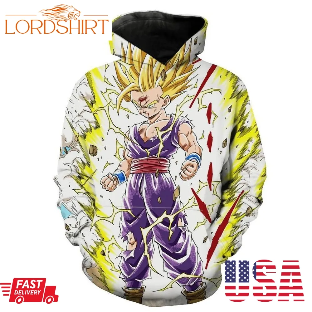 Teen Super Saiyan Gohan 2 Dragon Ball Z Hoodie 3D