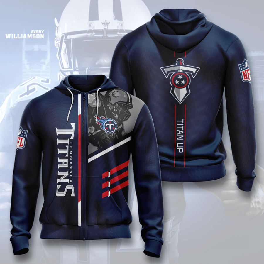 Tennessee Titans Men And Women 3D Full Printing Zip Hoodie Tennessee Titans 3D Full Printing Shirt Titan Up 3D Full Printing Shirt