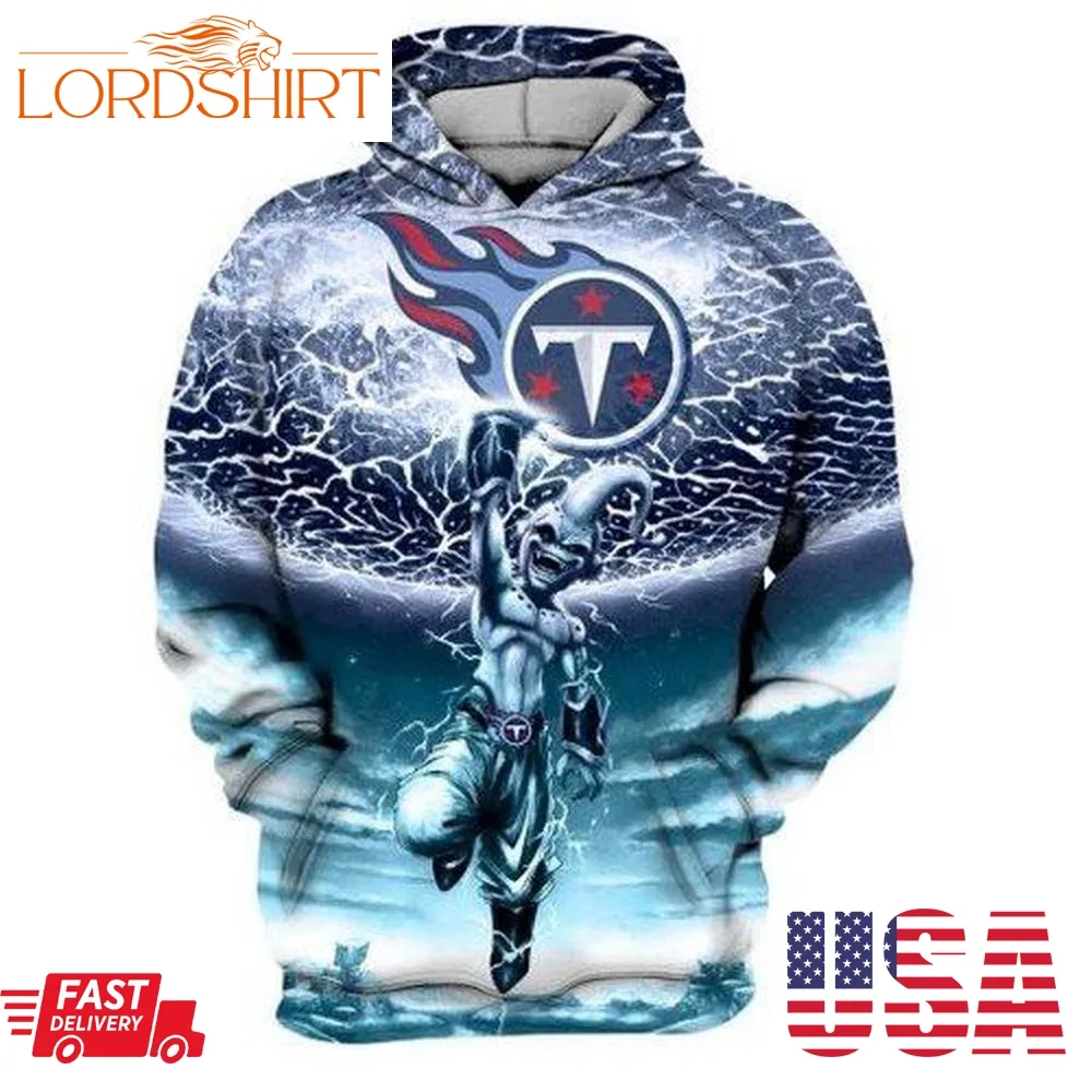 Tennessee Titans Nfl Kid Buu Dragon Ball Z 3D Hoodie Sweatshirt Zip