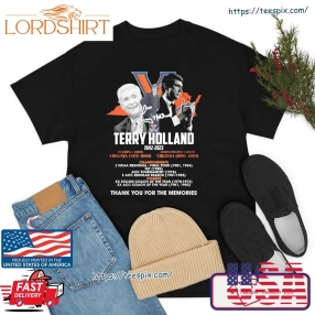 Terry Holland Virginia Cavaliers 1942 2023 Thank You For The Memories Signature Shirt