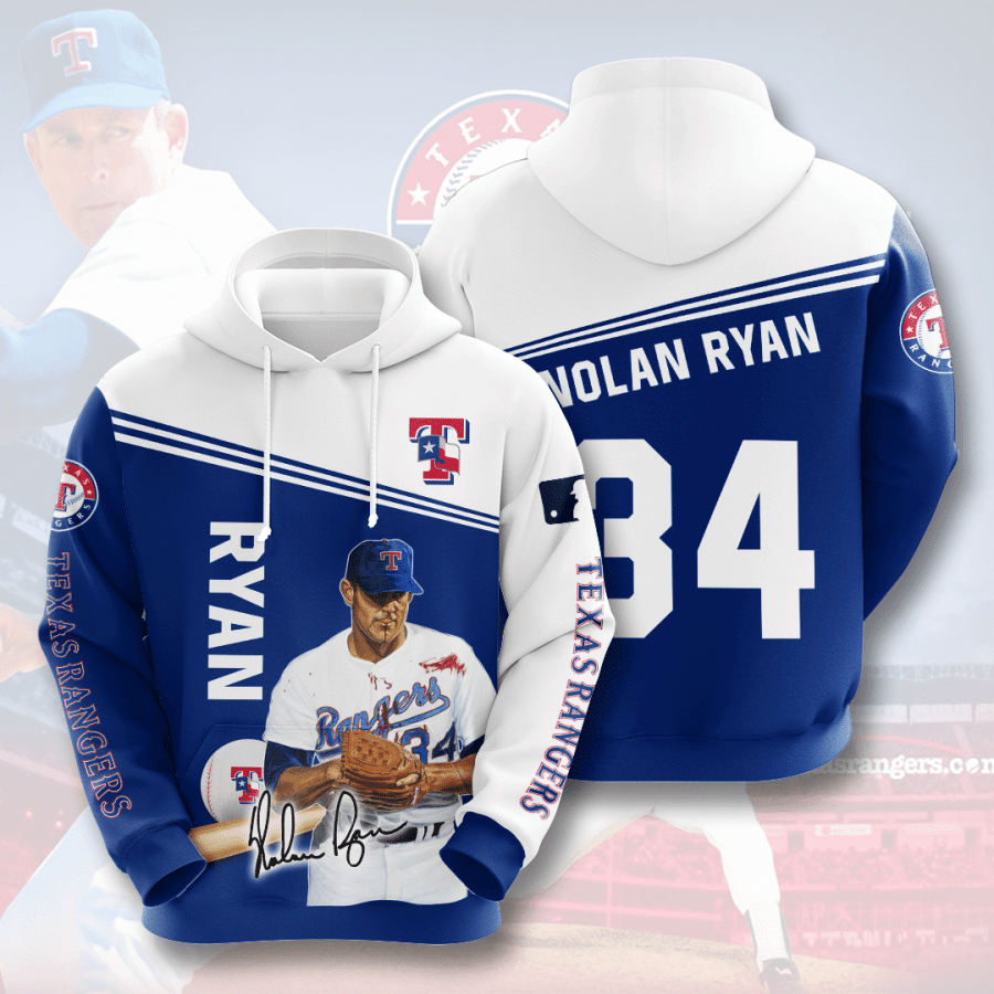 Texas Rangers Nolan Ryan 3D Hoodie For Men For Women All Over Printed Hoodie