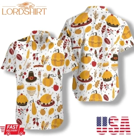 Thanksgiving Pattern Hawaiian Shirt