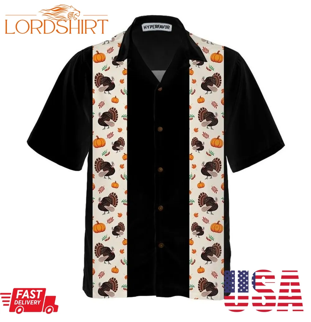 Thanksgiving Turkey Black Thanksgiving Hawaiian Shirt