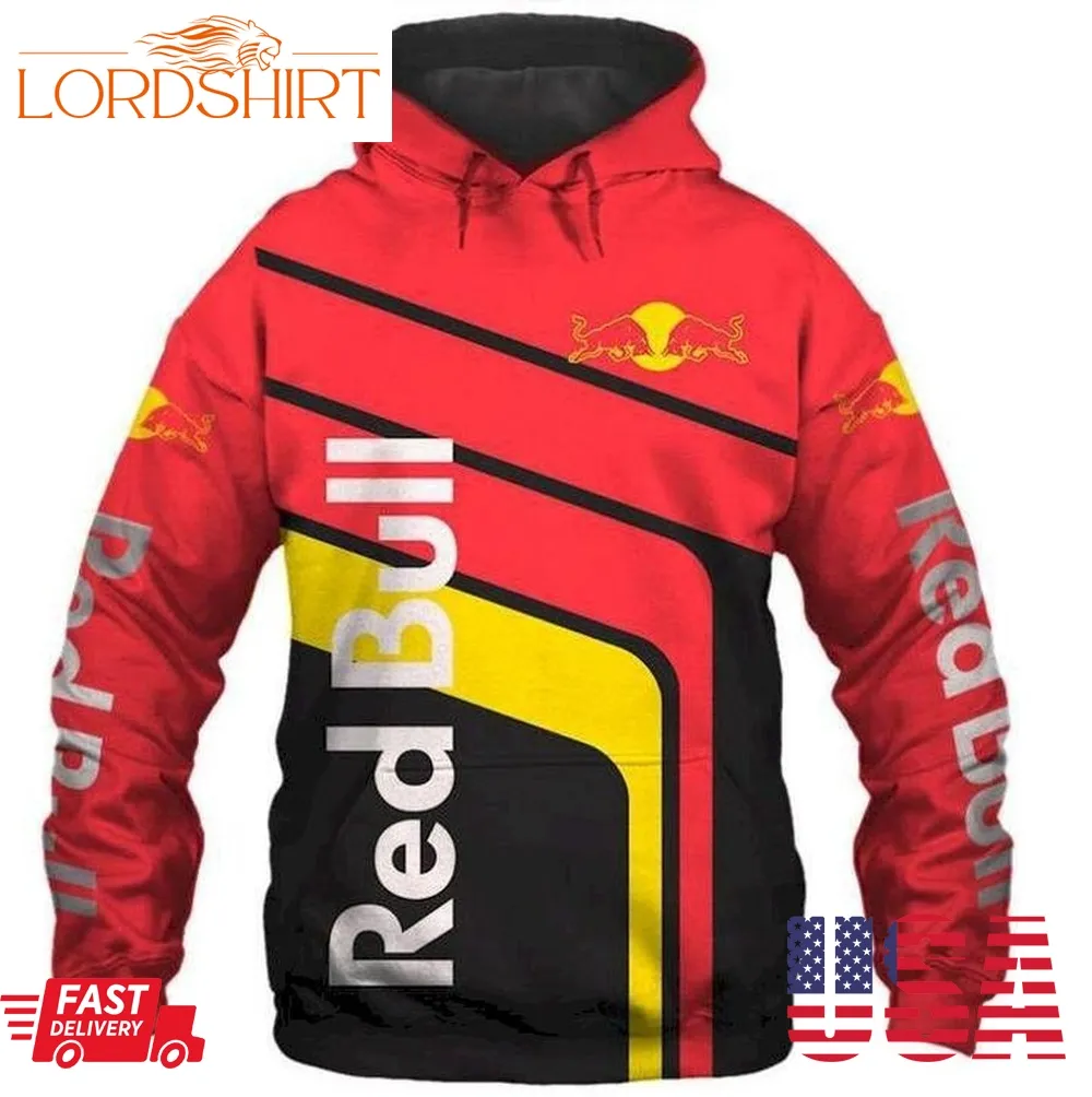 The Best Selling Red Bull Energy Drink Racing Full Printing Shirt