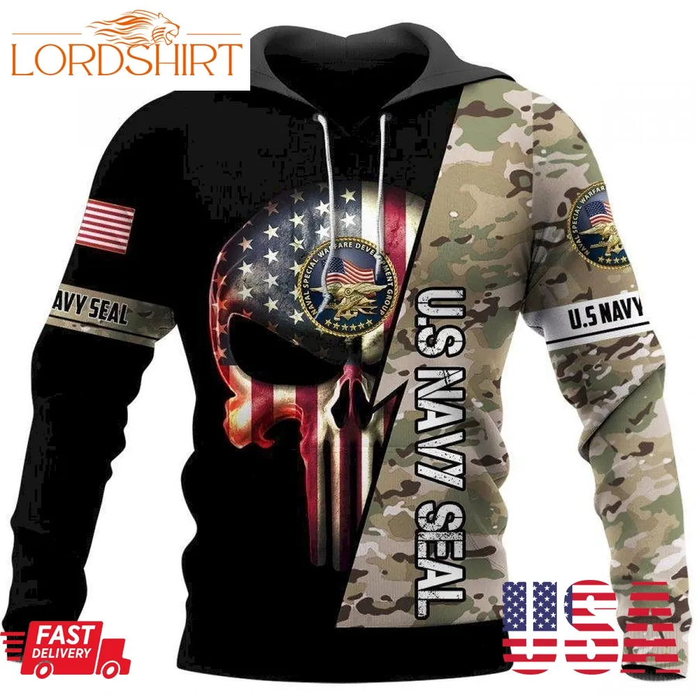 The Best Selling Skull American Flag Us Lifeguard Full Over Printed