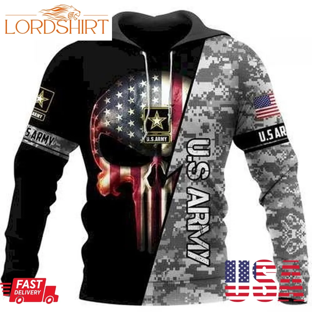 The Best Selling Us Correction Officer Skull American Flag Camo Full