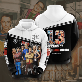 The Big Bang Theory Movie And Character Anniversary 13 Years 3D Hoodie