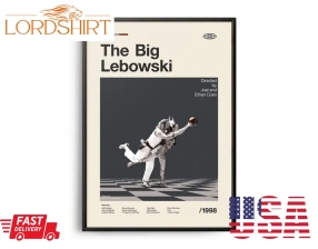 The Big Lebowski Vintage Movie Print Retro Movie Poster Midcentury Modern Retro Tv Show Print Minimal Movie Art Best Movies Of All Time