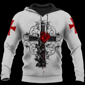 The Cross And Rose 3D Hoodie For Men For Women All Over Printed Hoodie