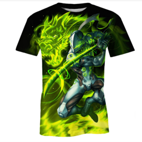 The Dragon Blade Gifts Overwatch 3D Tshirt