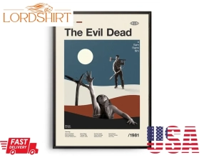 The Evil Dead Vintage Movie Print Retro Movie Poster Midcentury Modern Retro Tv Show Poster Minimal Movie Art Best Movies Of All Time