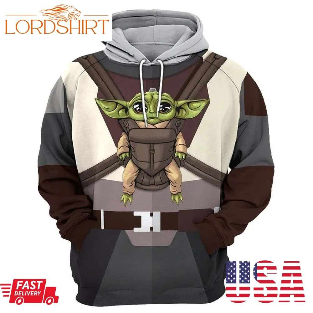 The Hangover Baby Yoda Mandalorian 3D Hoodie For Men For Women All Over Printed Hoodie