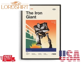 The Iron Giant Vintage Movie Print Retro Movie Poster Midcentury Modern Retro Tv Show Poster Minimal Movie Art Best Movies Of All Time