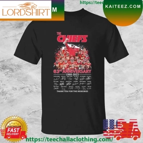 The Kansas City Chiefs 63Rd Anniversary 1960 2023 Thank You For The Memories Signatures T Shirt