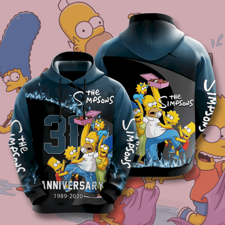 The Simpsons 3D Hoodie Ipq3436 All Over Print For Men And Women