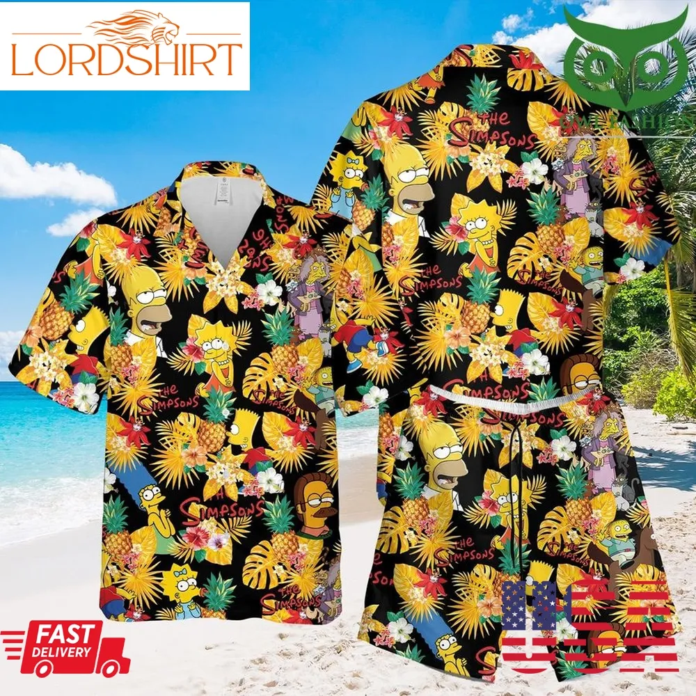 The Simpsons Pineapple Tropical Hawaiian Summer Outfit
