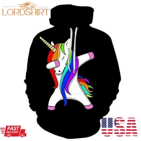 The Unicorn Dab 3D Sweatshirt Hoodie Pullover