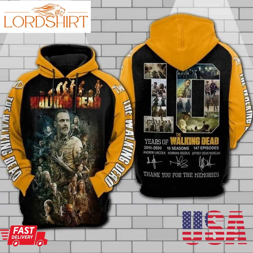 The Walking Dead Anniversary Pullover And Zip Pered Hoodies Custom 3D Graphic Printed 3D Hoodie All Over Print Hoodie For Men For Women