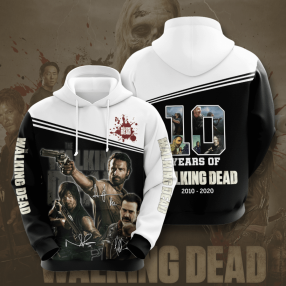 The Walking Dead Movie Character Anniversary 10 Years 3D Hoodie For Men For Women All Over Printed Hoodie Shirt 2020