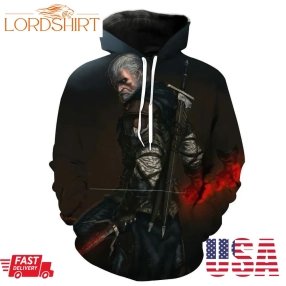 The Wolf Geralt Epic Witcher Hoodie 3D