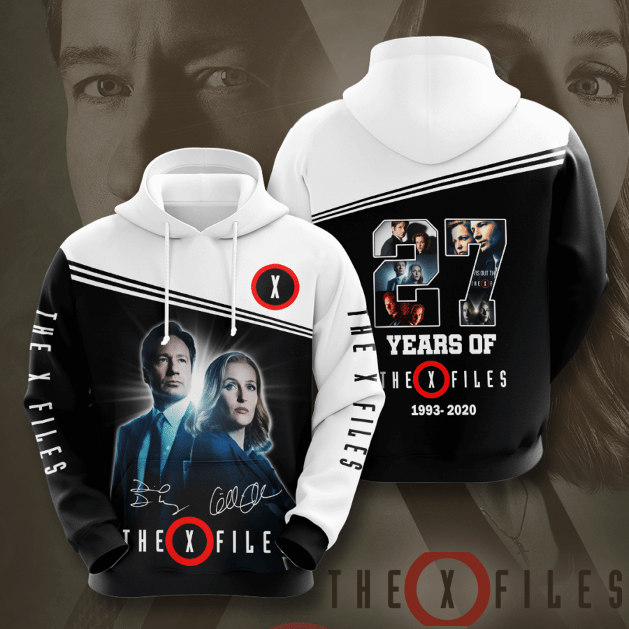 The X Files Movie Character Anniversary 27 Years 3D Hoodie Sweatshirt