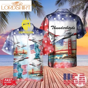 Thunderbirds Usaf Air Show 4Th Of July Hawaiian Shirt For Fans