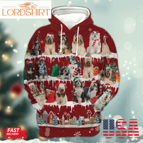 Tibetan Terrier Snow Christmas 3D Hoodiegif