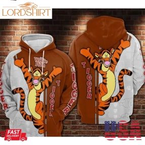 Tigger Disney Winnie The Pooh 3D Hoodie Disney 3D Hoodie For Men Women S To 5Xl