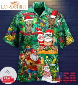 Tiki Love Christmas  Hawaiian Shirt