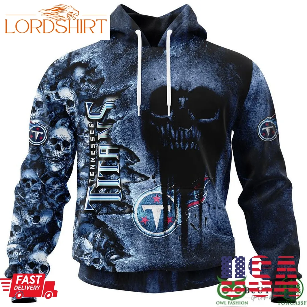 Titans Halloween Cemetery Skull 3D Hooodie Sweatshirt