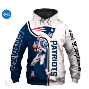 Tom Brady 12 New England Patriots Men And Women 3D Full Printing Hoodie Shirt Tom Brady 3D Full Printing Shirt New England Patriots Nfl Hoodie Shirt