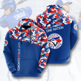 Toronto Blue Jays Camo Men And Women 3D Full Printing Hoodie Toronto Blue Jays Camo 3D Full Printing Shirt