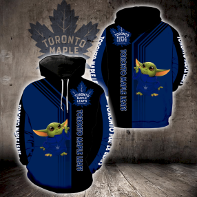 Toronto Maple Leafs Baby Yoda Full Print V1559 Hoodie And Zipper