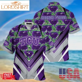 Trending Tcu Horned Frogs Summer Hawaiian Shirt And Shorts, For Sports Fans This Season