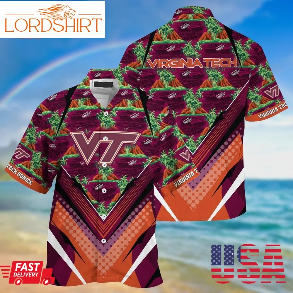 Trending Virginia Tech Hokies Summer Hawaiian Shirt And Shorts, For Sports Fans This Season