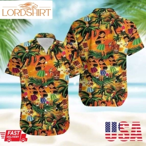 Tropical Girls Dancing Hawaiian Shirt Pre12228, Hawaiian Shirt, Beach Shorts, One Piece Swimsuit, Polo Shirt, Personalized Shirt, Funny Shirts